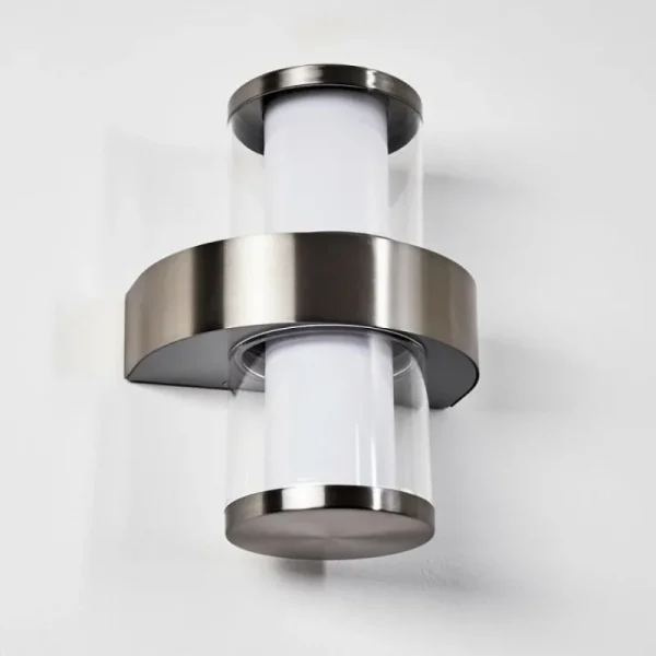 hofstein Applique murale d'extérieur Parawa LED Nickel mat, 2 lumières* Lampes Modernes