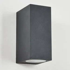 hofstein Applique murale d'extérieur Skaabu Noir, Blanc, 2 lumières* Lampes Modernes