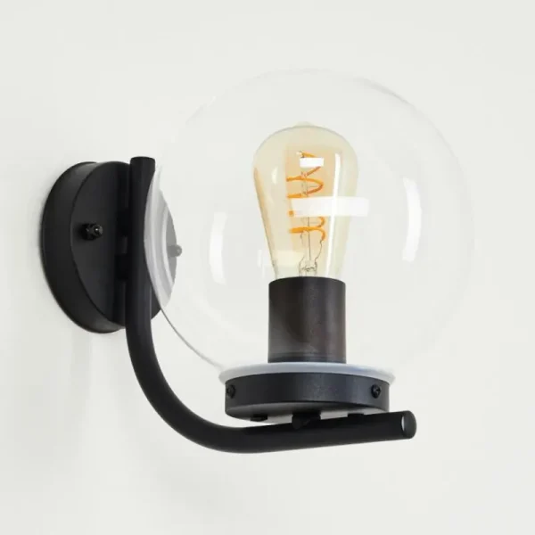 hofstein Applique murale d'extérieur Rombotten Noir, 1 lumière* Lampes Modernes