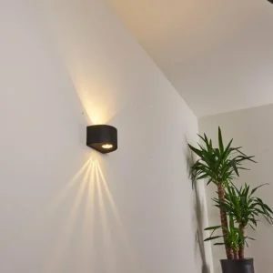 hofstein Applique murale d'extérieur Windhoek LED, 2 lumières* Lampes Modernes