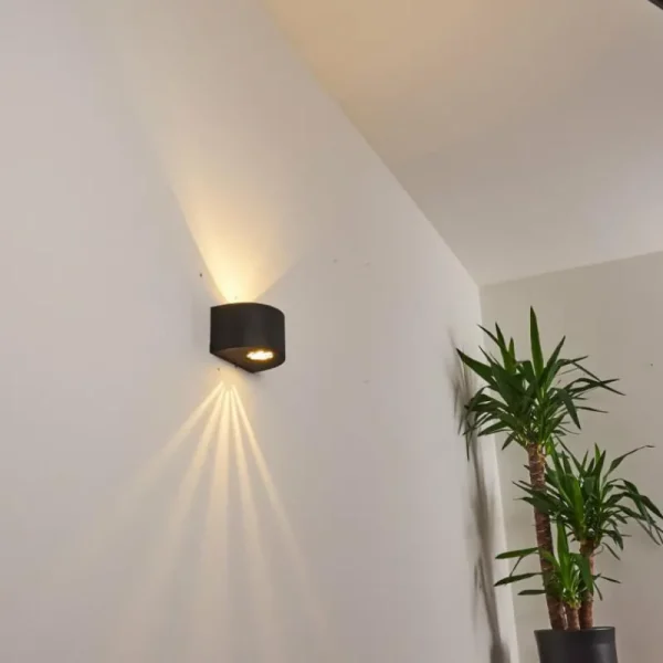 hofstein Applique murale d'extérieur Windhoek LED, 2 lumières* Lampes Modernes