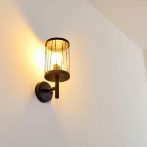 hofstein Applique murale d'extérieur Torsa Noir, 1 lumière* Lampes Modernes