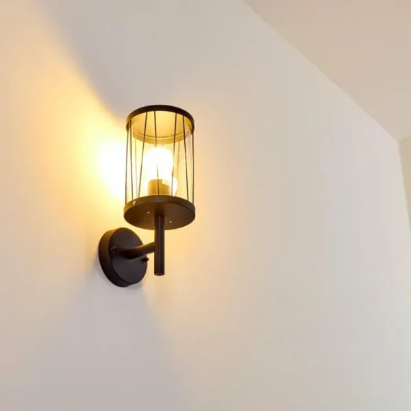 hofstein Applique murale d'extérieur Torsa Noir, 1 lumière* Lampes Modernes