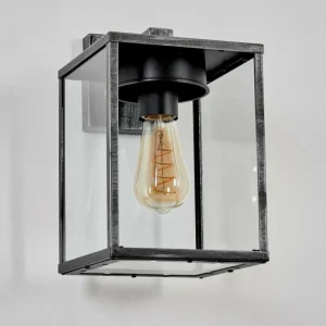 hofstein Applique murale d'extérieur Gramilla Noir, Argenté, 1 lumière* Lampes Modernes