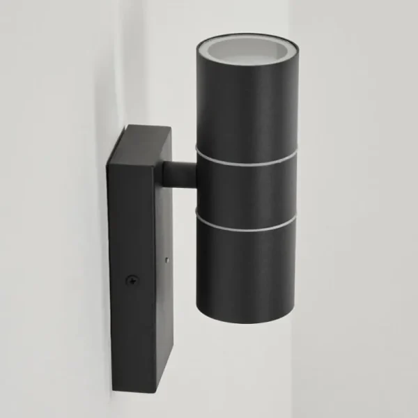 hofstein Applique murale d'extérieur Simola Anthracite, 2 lumières* Lampes Modernes