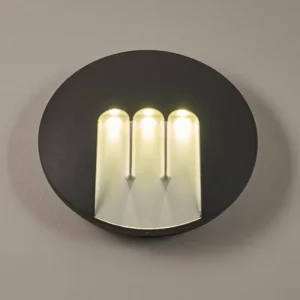 hofstein Applique murale d'extérieur Silvso LED Anthracite, 3 lumières* Lampes Modernes