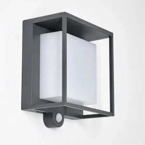 hofstein Applique murale d'extérieur Lansing LED Anthracite, 1 lumière, Détecteur de mouvement* Lampes Modernes