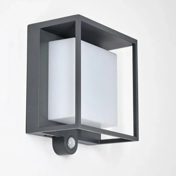 hofstein Applique murale d'extérieur Lansing LED Anthracite, 1 lumière, Détecteur de mouvement* Lampes Modernes
