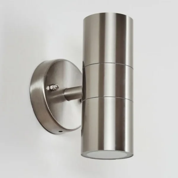 hofstein Applique murale d'extérieur Bessiebelle Acier inoxydable, 2 lumières* Lampes Modernes