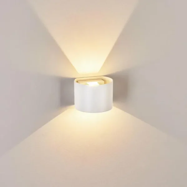 hofstein Applique murale d'extérieur Tamarin LED Blanc, 2 lumières* Lampes Modernes
