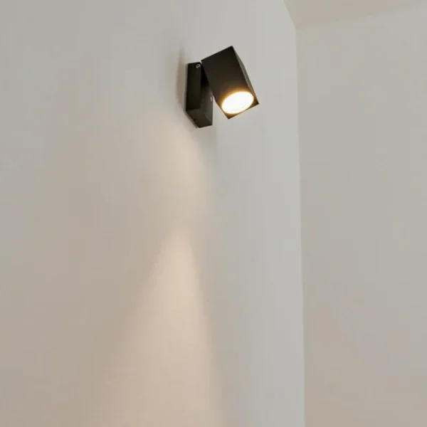 hofstein Applique murale d'extérieur Holiseva LED Noir, 1 lumière* Lampes Modernes