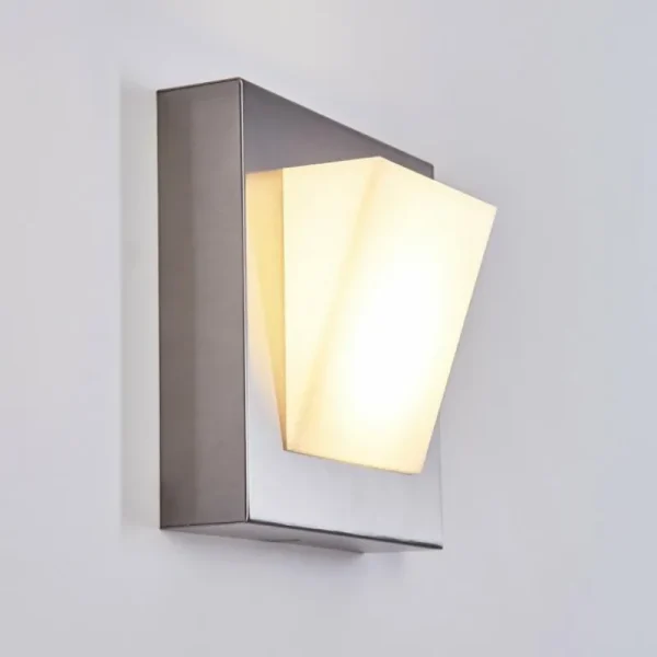 hofstein Applique murale d'extérieur Stearns LED Nickel mat, 1 lumière* Lampes Modernes