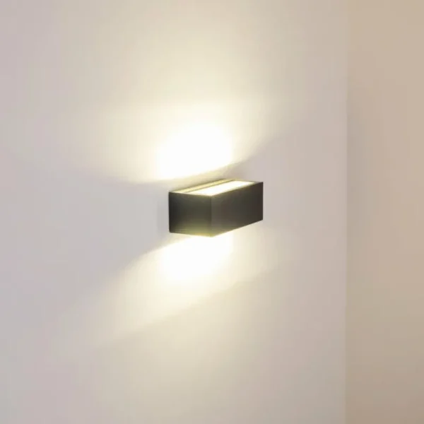hofstein Applique murale d'extérieur GEMINI LED Anthracite, 1 lumière* Lampes Modernes