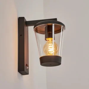 hofstein Applique murale d'extérieur Eloida Anthracite, 1 lumière, Détecteur de mouvement* Lampes Modernes