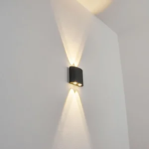 hofstein Applique murale d'extérieur Oiba LED Gris, 1 lumière* Lampes Modernes
