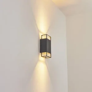 hofstein Applique murale d'extérieur Ramalhal Anthracite, 2 lumières* Lampes Modernes
