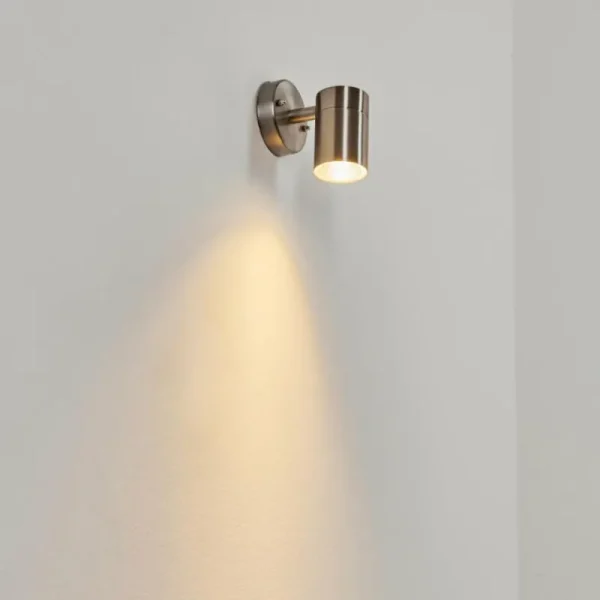 hofstein Applique murale d'extérieur Corneda Acier inoxydable, 1 lumière* Lampes Modernes
