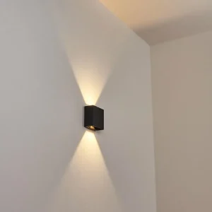 hofstein Applique murale d'extérieur Spidern LED Noir, 1 lumière* Lampes Modernes