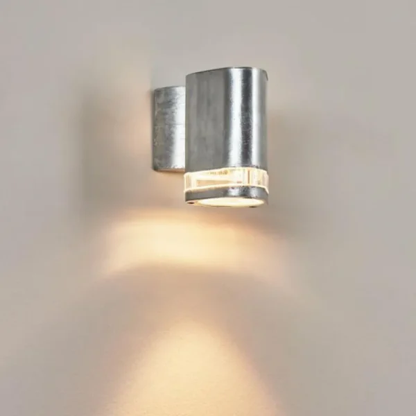hofstein Applique murale d'extérieur Amyton Zingué, 1 lumière* Lampes Modernes