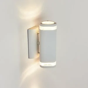 hofstein Applique murale d'extérieur Amyton Blanc, 2 lumières* Lampes Modernes