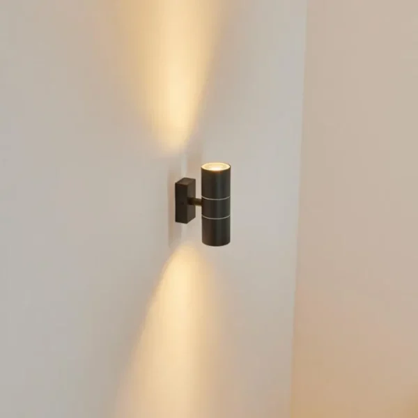 hofstein Applique murale d'extérieur Simola Anthracite, 2 lumières* Lampes Modernes