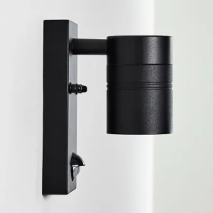 hofstein Applique murale d'extérieur Froslev LED Noir, 1 lumière, Détecteur de mouvement* Lampes Modernes