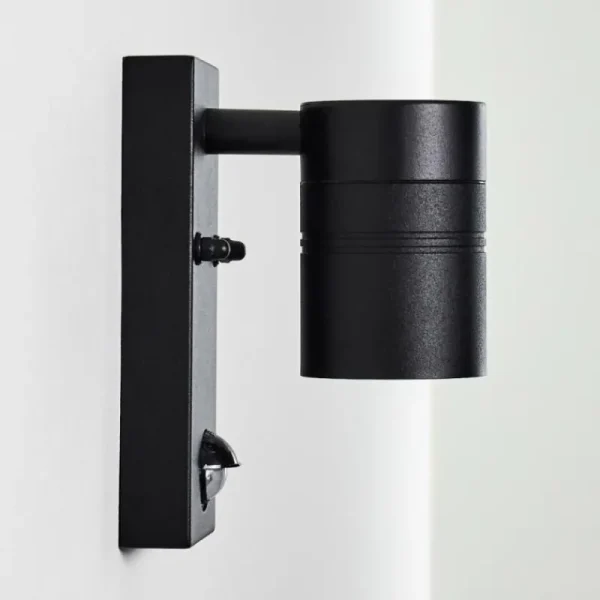 hofstein Applique murale d'extérieur Froslev LED Noir, 1 lumière, Détecteur de mouvement* Lampes Modernes