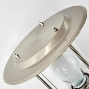hofstein Applique murale d'extérieur Mulo Acier inoxydable, 1 lumière, Détecteur de mouvement* Lampes Modernes