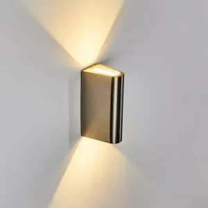 hofstein Applique murale d'extérieur Avena LED Acier inoxydable, 1 lumière* Lampes Modernes