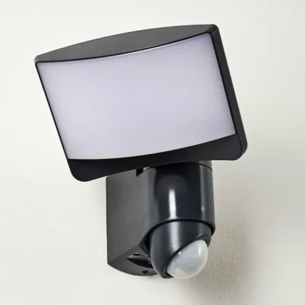 hofstein Applique murale d'extérieur Larvik LED Anthracite, 1 lumière, Détecteur de mouvement* Lampes Modernes
