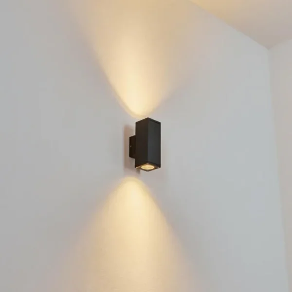 hofstein Applique murale d'extérieur Kastari Anthracite, 2 lumières* Lampes Modernes