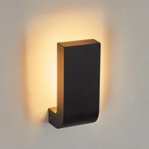 hofstein Applique murale d'extérieur Kirkhall LED Noir, 1 lumière* Lampes Modernes