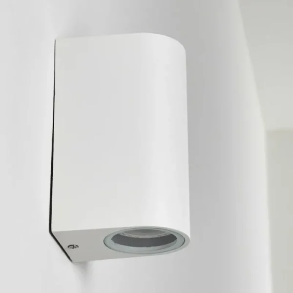 hofstein Applique murale d'extérieur Nordborg LED Blanc, 2 lumières* Lampes Modernes