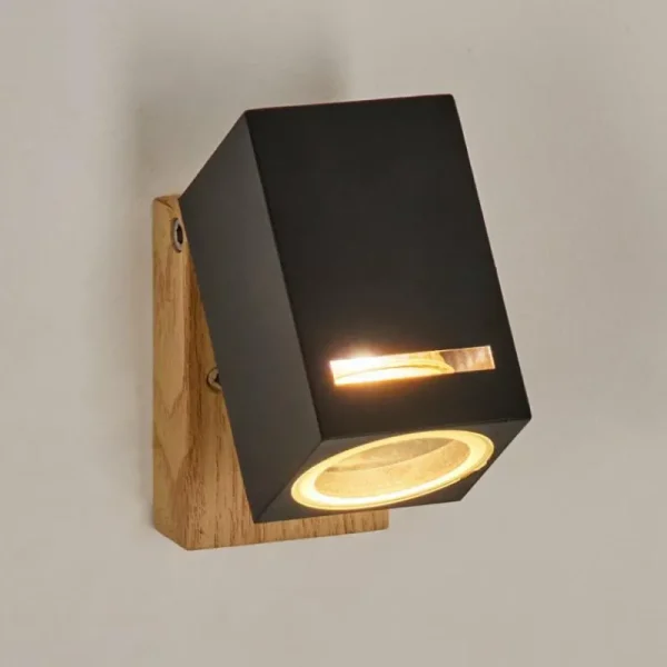 hofstein Applique murale d'extérieur Auchac Couleur bois, Écru, 1 lumière* Lampes Modernes
