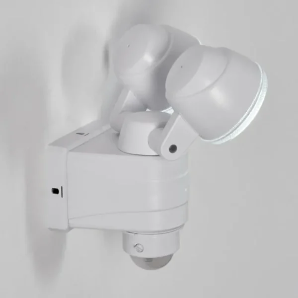 hofstein Applique murale d'extérieur Anyarhwi LED Blanc, 2 lumières, Détecteur de mouvement* Lampes Modernes