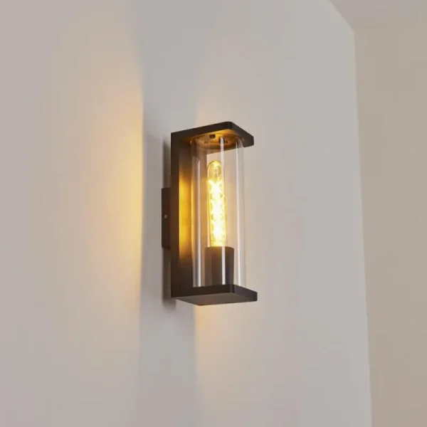 hofstein Applique murale d'extérieur Mataka Noir, 1 lumière* Lampes Modernes