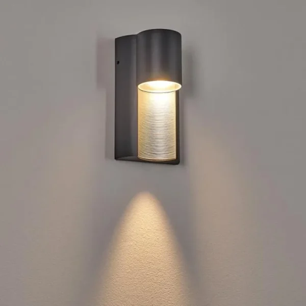 hofstein Applique murale d'extérieur Bormio Gris, Argenté, 1 lumière* Lampes Modernes