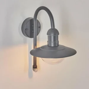 hofstein Applique murale d'extérieur Elima Anthracite, 1 lumière, Détecteur de mouvement* Lampes Modernes
