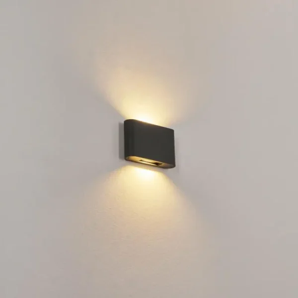 hofstein Applique murale d'extérieur Trapatrapa LED Anthracite, 2 lumières* Lampes Modernes