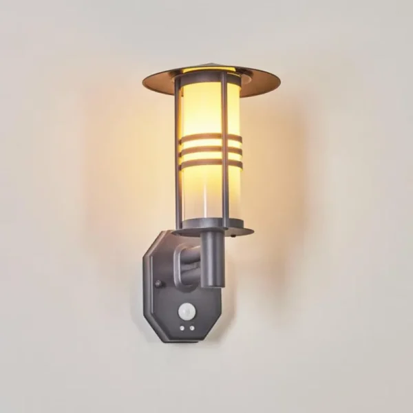 hofstein Applique murale d'extérieur Forli Anthracite, 1 lumière, Détecteur de mouvement* Lampes Modernes