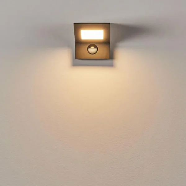 hofstein Applique murale d'extérieur Matlava LED Anthracite, Blanc, 1 lumière, Détecteur de mouvement* Lampes Modernes