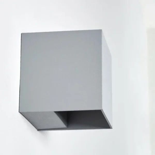 hofstein Applique murale d'extérieur Fauderup LED Gris, 2 lumières* Lampes Modernes