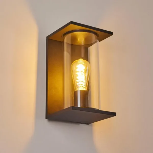 hofstein Applique murale d'extérieur Lesotho Noir, 1 lumière* Lampes Modernes