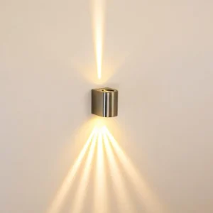 hofstein Applique murale d'extérieur Mora LED Acier inoxydable, 2 lumières* Lampes Modernes