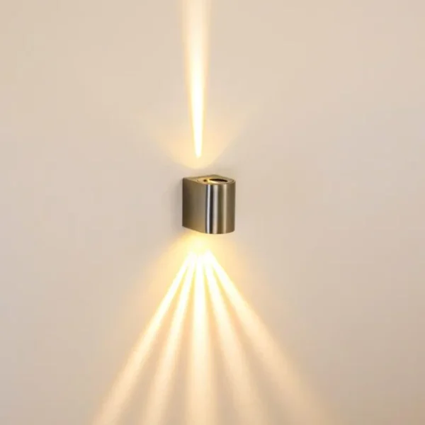 hofstein Applique murale d'extérieur Mora LED Acier inoxydable, 2 lumières* Lampes Modernes