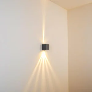 hofstein Applique murale d'extérieur Orsa LED Gris, 2 lumières* Lampes Modernes