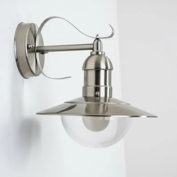 hofstein Applique murale d'extérieur Broni Acier inoxydable, 1 lumière* Lampes Modernes