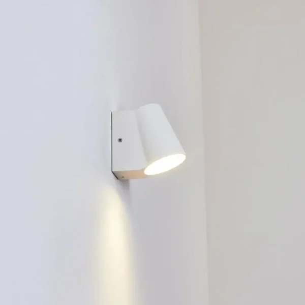 hofstein Applique murale d'extérieur Swisher LED Blanc, 1 lumière* Lampes Modernes