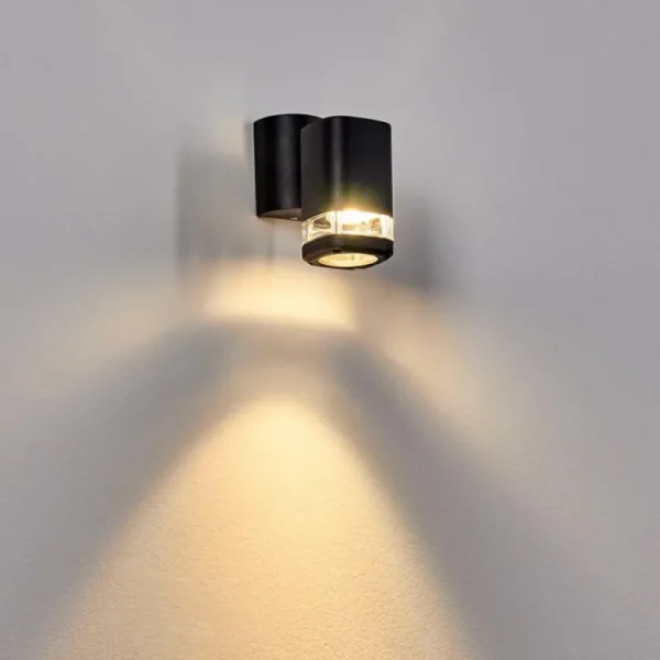 hofstein Applique murale d'extérieur Corneda Noir, 1 lumière* Lampes Modernes