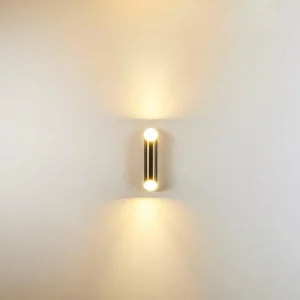 hofstein Applique murale d'extérieur Saulcy LED Acier inoxydable, 2 lumières* Lampes Modernes
